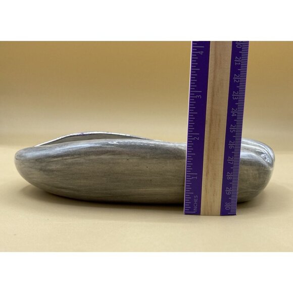 Hedi Schoop Vintage Rare Ashtray Red Aloe Flower Grey Base Signed READ - Picture 8 of 9